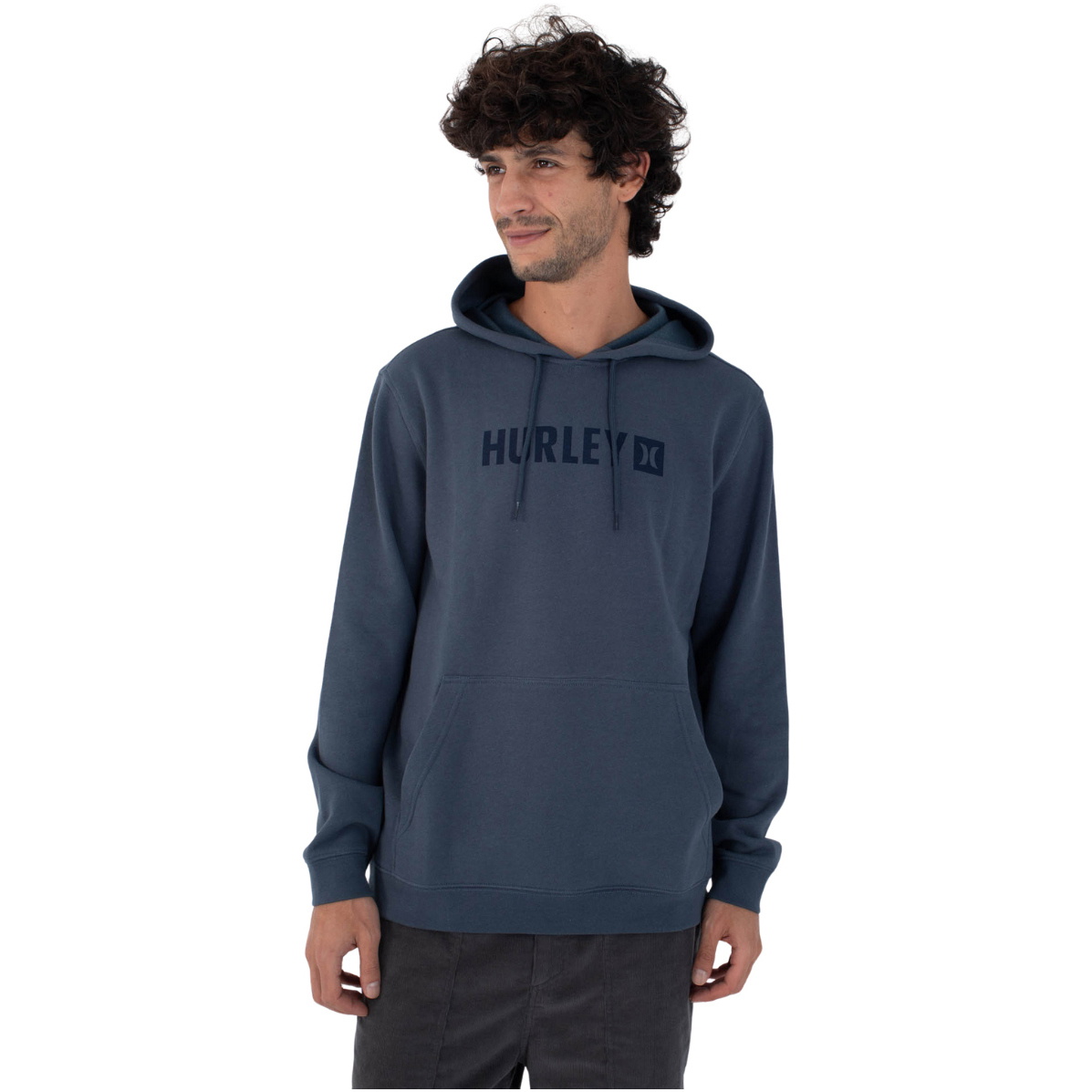 2025 Hurley The Box Hoodie Til Mænd MFT0011580 - Iron Ore